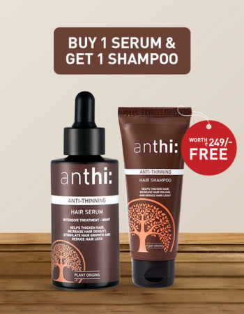 Buy 1 Anthi's Anti-Thinning Hair Serum and Get 1 Anthi's Anti-Thinning Hair Shampoo Free-Offer