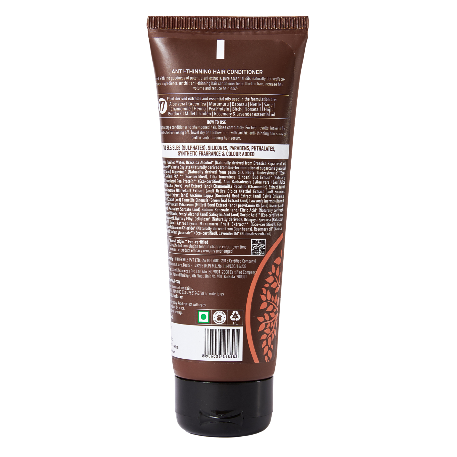 Anthi's Anti-Thinning Hair Conditioner-For Thinning Hair-Back Label
