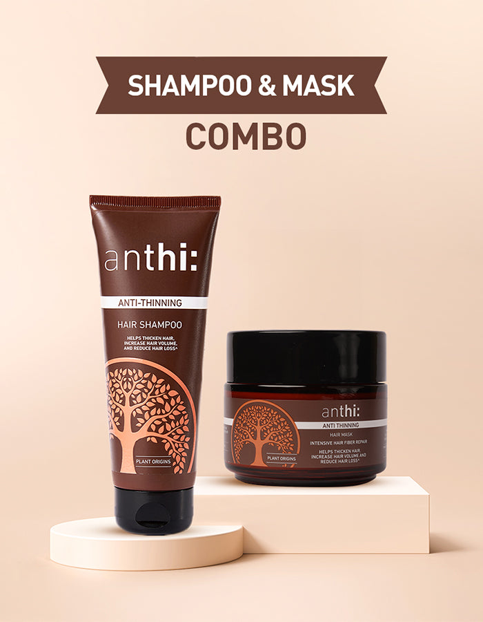 Anti-Thinning Shampoo and Hair Mask Combo